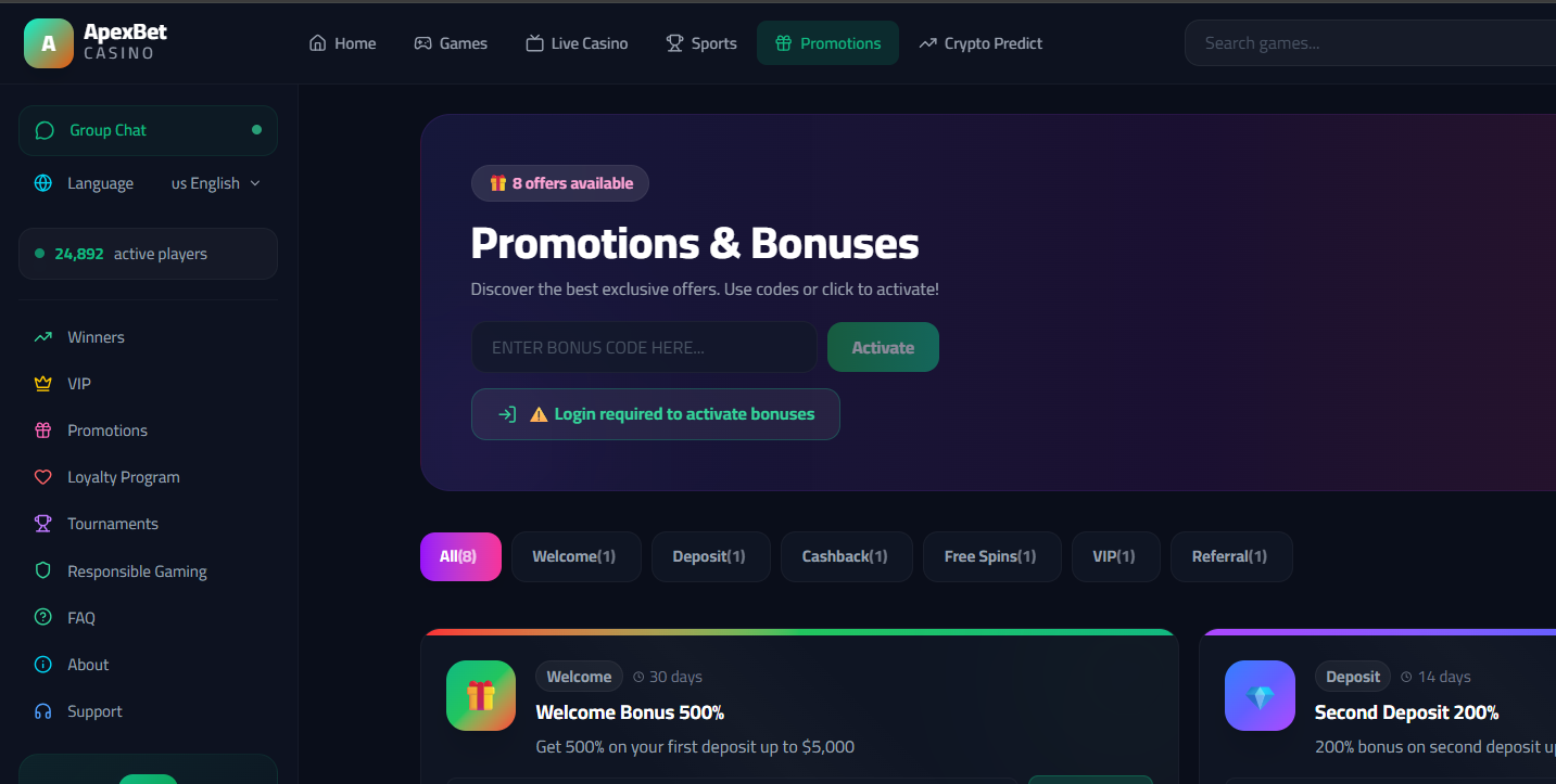 Bonus Codes