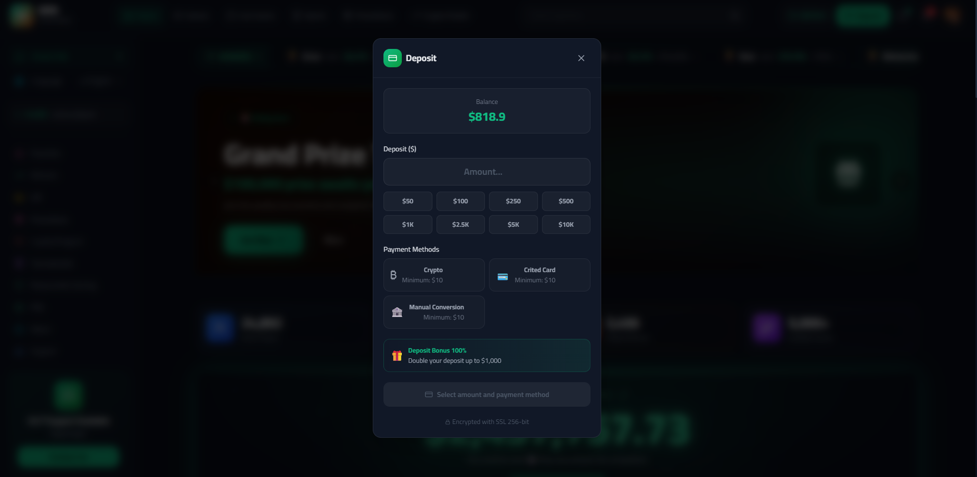 Deposit Modal