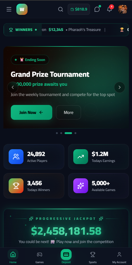 ApexBet Homepage