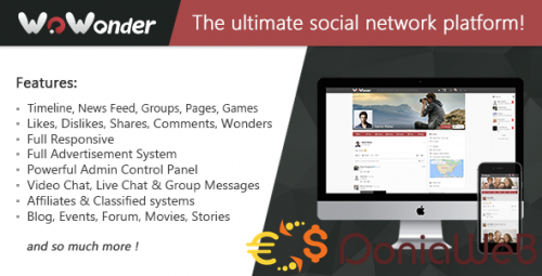 More information about "WoWonder v1.5.6.3 - The Ultimate PHP Social Network Platform"