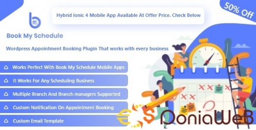 More information about "BookMySchedule Appointment Booking and Scheduling Wordpress Plugin with Mobile Apps"
