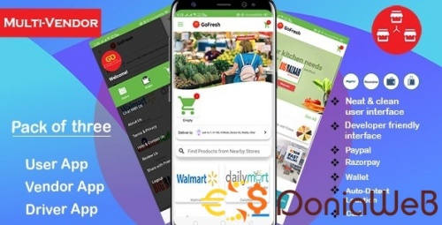 More information about "Multi Vendor Grocery Android App with Backend | Bigbasket Grofers Happyfresh Clone"