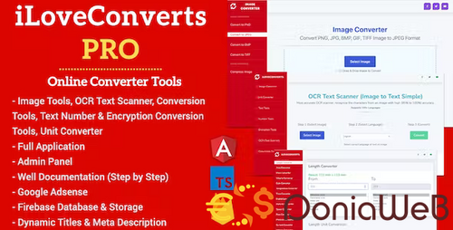 More information about "All in One iLoveConverts PRO – Online Converter Tools Full Production Ready App with Admin Panel"