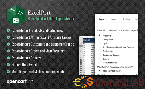 More information about "ExcelPort - Full Product Data Excel Export / Import"