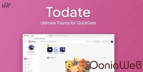 Todate v1.6.1 - The Ultimate QuickDate Theme