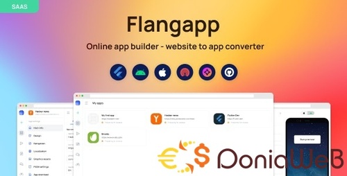 More information about "Flangapp v1.7.1 - SAAS Online app builder from website"