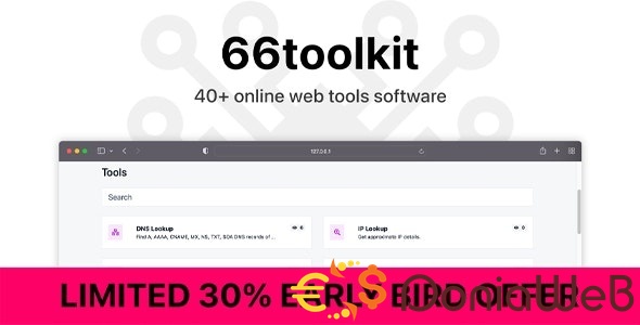 66toolkit v5.0.0 - Ultimate Web Tools System (SAAS)