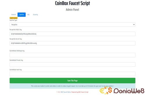 More information about "CoinBox Faucet Script (FREE)"