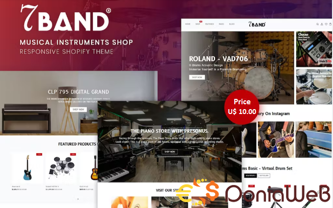 7Band - Musical Instruments Shop Shopify Theme