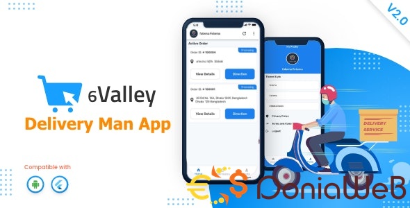 6Valley e-commerce - Delivery Man flutter app v3.0
