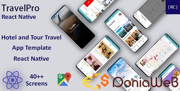 React Native Hotel Booking and Tour Travel App Template in React Native | TravelPro