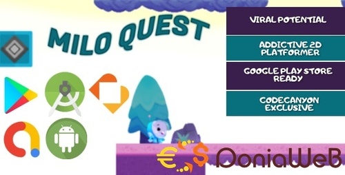 More information about "Milo Quest - Android Studio - BuildBox - Full Game Template"