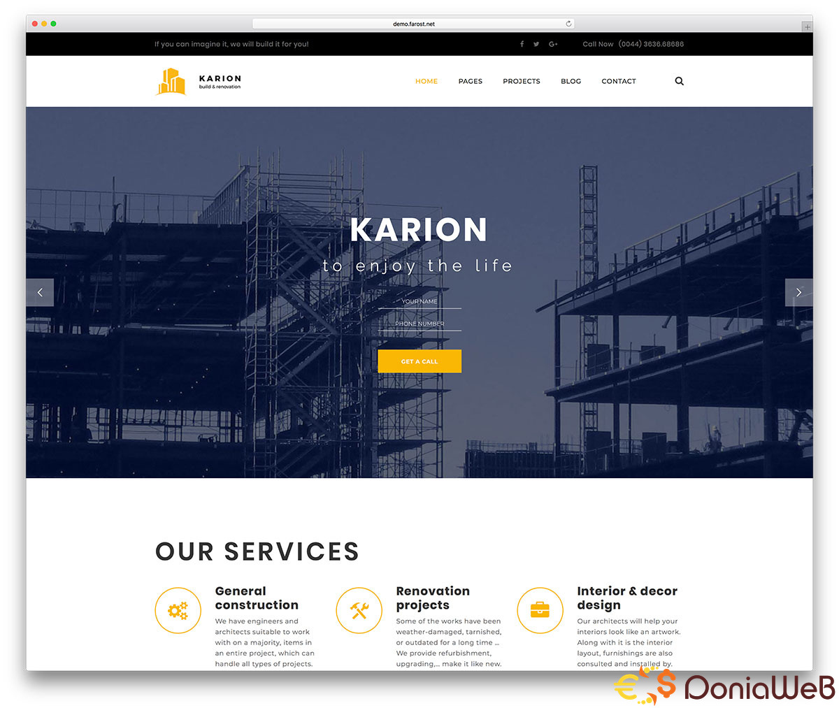 Karion - Construction & Building WordPress Theme