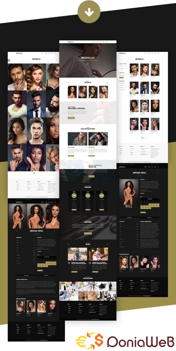 Modellic - WooCommerce & Booking Model Agency WordPress Theme