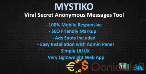 More information about "Mystiko - Viral Secret Anonymous Messages Tool"
