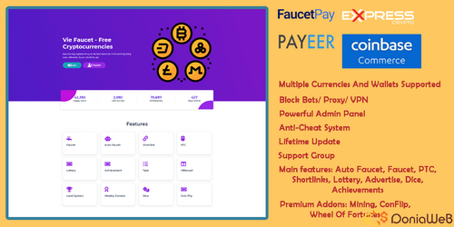 More information about "Vie Faucet Script v4.4.1 Nulled"