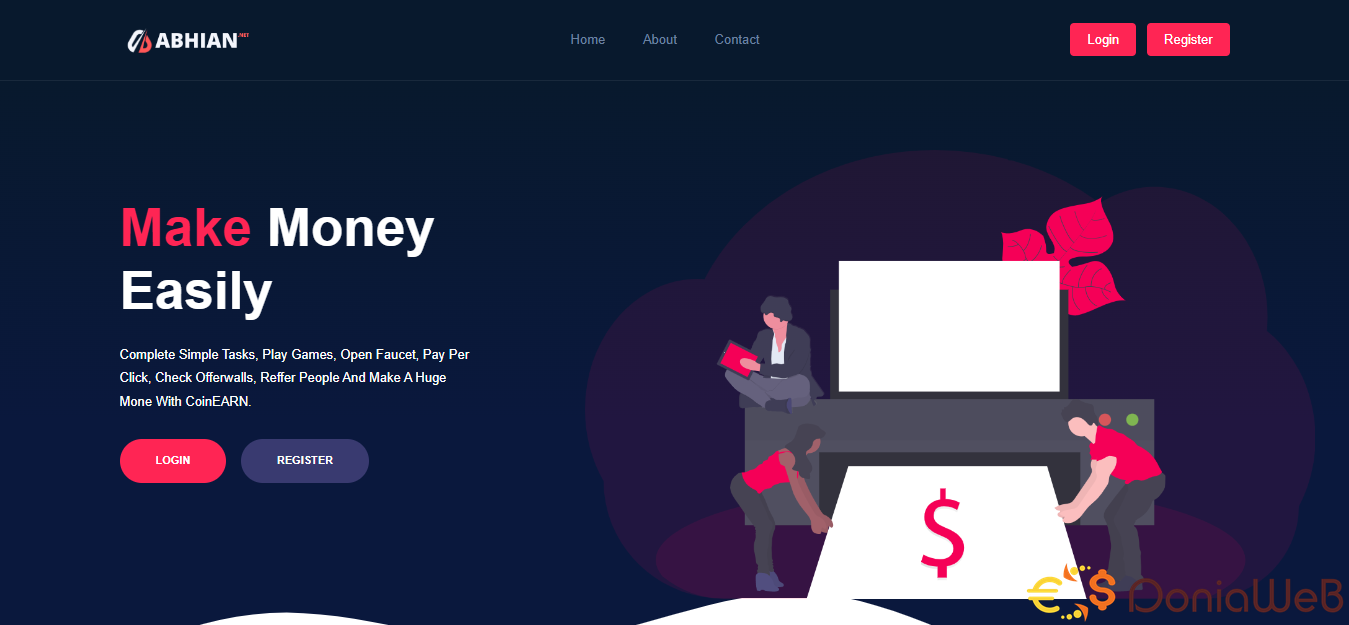 CoinEARN - Make money with faucet, shrincet, games, tasks, offerwalls PHP SCRIPT