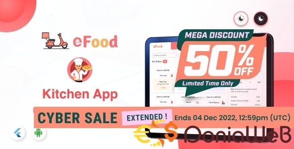 eFood - Kitchen/Chef App