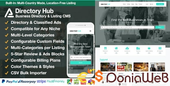 Directory Hub Listing & Business Directory CMS