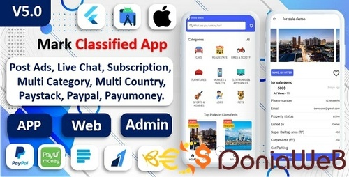 More information about "Mark Classified App | Classified App | Multi Payment Gateways Integrated | Buy & Sell | Subscription"