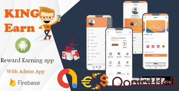 KingEarn v3.0 - Android Rewards Earning App With Admin App