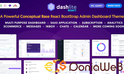 More information about "DashLite - React Admin Dashboard Template"