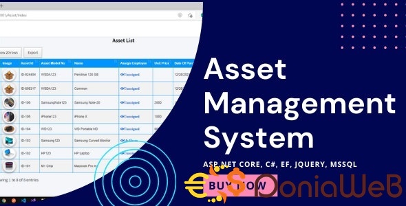 Asset Management System with Barcode | ASP.NET Core | EF Core | .NET Core 6.0