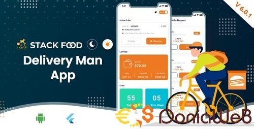 More information about "StackFood Multi Restaurant - Food Ordering Delivery Man App"