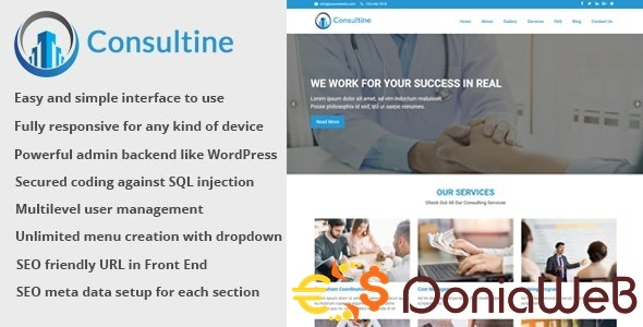 Consultine - Consulting, Business and Finance Website CMS