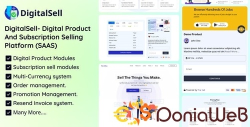 More information about "DigitalSell- Digital Product And Subscription Selling Platform (SAAS)"