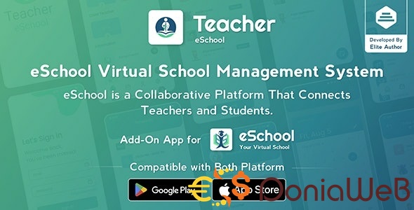 Teacher Flutter App - eSchool Virtual School Management System