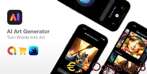 More information about "AI Art Generator - SwiftUI Art Generator Source Code"