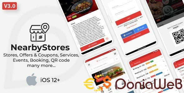 Nearby Stores iOS - Offers & Coupons, Events, Restaurant, Services & Booking