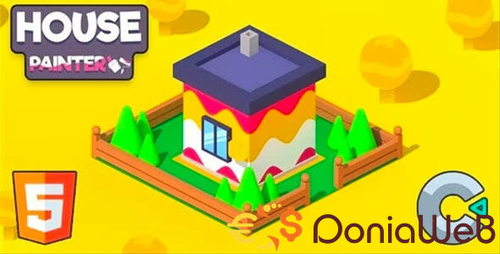 More information about "House Painter - (HTML5 Game - Construct 3)"