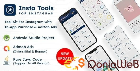 Insta Tools - Tool Kit For Instagram with In-App Purchase & AdMob Ads