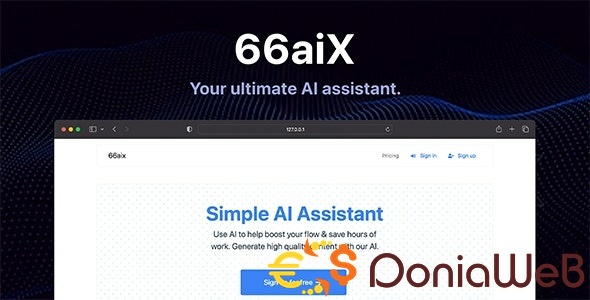 66aix - Ultimate AI Text & Images Generator (SAAS) Regular License