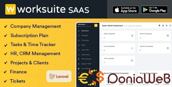 Worksuite Saas - Project Management System + Modules