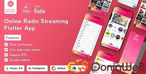 More information about "Radio Online - Flutter Full App"