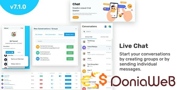 Chat - Laravel Chat App (Private + Group Chat) - Real time Chat
