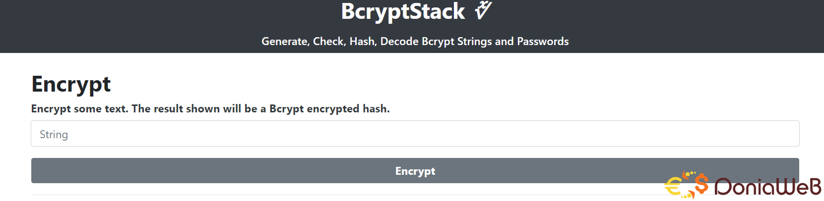 BcryptStack | Generate, Check, Hash, Decode Bcrypt Strings and Passwords