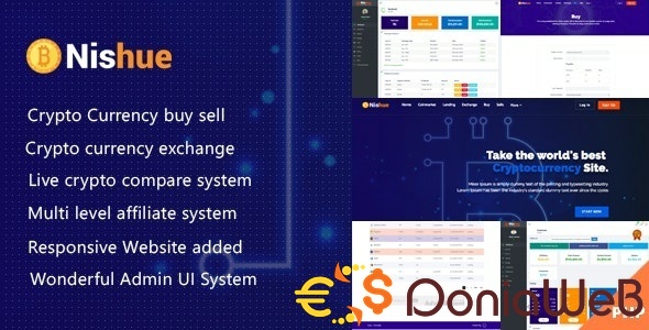 Nishue - CryptoCurrency Buy Sell Exchange and Lending with MLM System | Crypto Investment Platform
