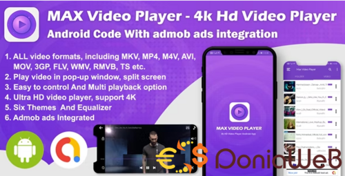 More information about "Android Max Player - 4k HD Video Player with Admob Ads (version-2)"