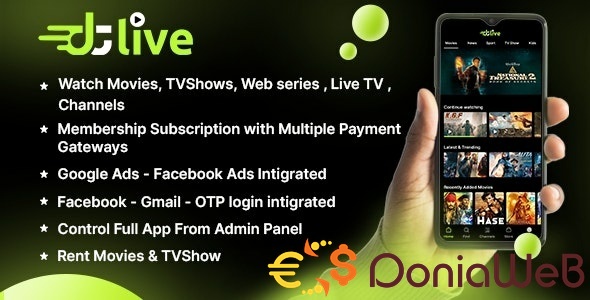 Télécharger OTT TV : Movie, Shows, Live TV sur Android, APK