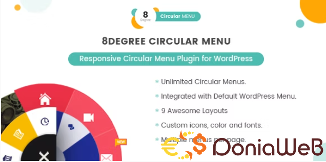 8Degree Circular Menu - Responsive Circular Menu Plugin for WordPress