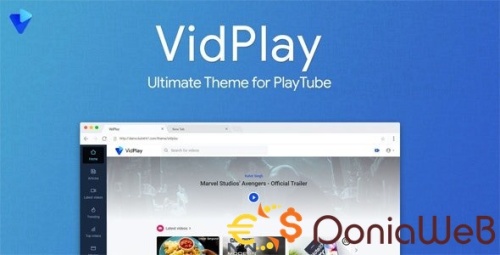 More information about "VidPlay - The Ultimate PlayTube Theme"