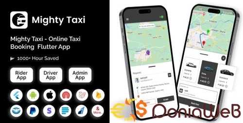 More information about "MightyTaxi - Flutter Online Taxi Booking Full Solution | User App | Admin Laravel Panel | Driver app"
