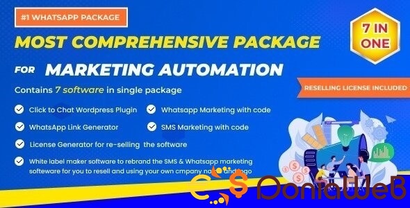 7-in-1 SMS, WhatsApp Marketing Automation with WordPress Theme