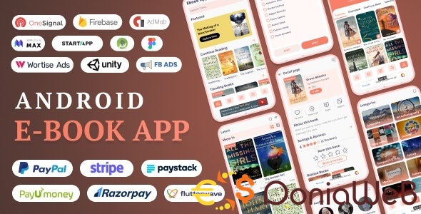 Android EBook App (Books App, PDF, ePub, Online Book Reading, Download Books)