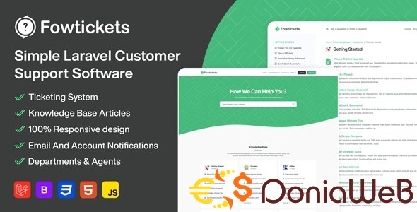 Fowtickets - Simple Customer Support Software With Ticketing System And Knowledge Base