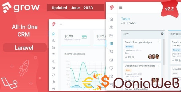 Grow CRM - Laravel Project Management